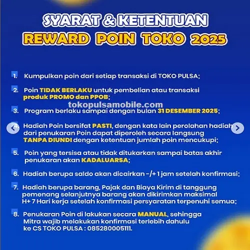 poin toko pulsa